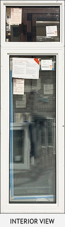 Fixed Window 24 ½" x 82" Triple Glazed Black Exterior.-2