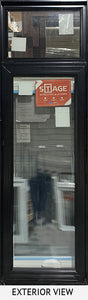 Fixed Window 24 ½" x 82" Triple Glazed Black Exterior.