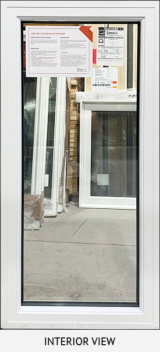 Fixed Window 24" x 52" Triple Glazed, Pebble Exterior. - 0