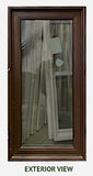 Fixed Window 26 ¾" Wide x 54 ¾" Tall-Brown Exterior.