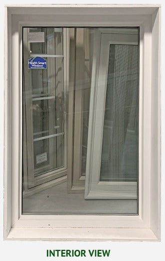 Fixed Window 34 3/8" Wide x 52" Tall Sandlewood Colour. - 0