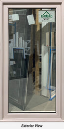 Fixed Window 35 5/8" Wide x 73 1/4" Tall Triple Glazed Sandlewood.-1