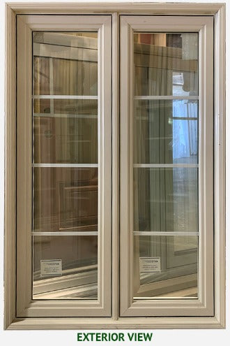 Fixed Window 2-Section 38" Wide x 57 1/2" Tall-Sandlewood.