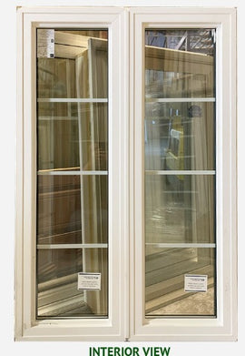 Fixed Window 2-Section 38" Wide x 57 1/2" Tall-Sandlewood. - 0