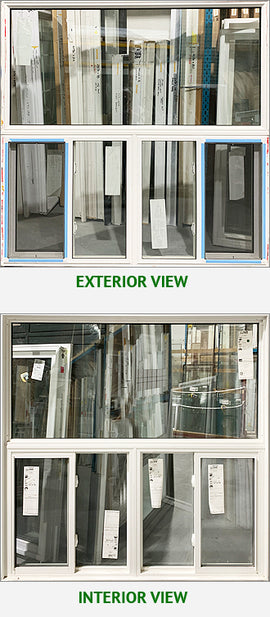 Combination Fixed Over Double Side Slider 70" Wide x 69 3/4" Tall.