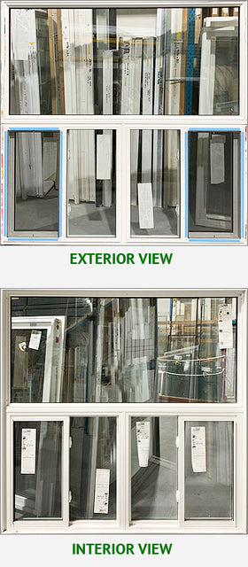 Combination Fixed Over Double Side Slider 70" Wide x 69 3/4" Tall.