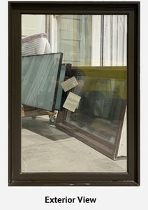 Fixed Window 30" Wide x 42" Tall-Brown Exterior.