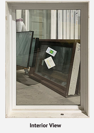 Fixed Window 30" Wide x 42" Tall-Brown Exterior.