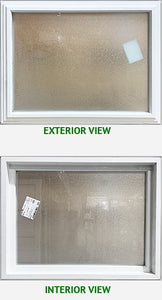 Fixed Window 31 1/4" Wide x 24" Tall--Frosted Glass.