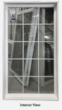 Fixed Window 37 ⅝" Wide x 68 ½" Tall.