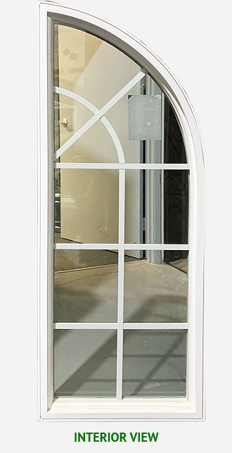 Extended Quarter Round Shaped Window 20" Wide x 50" Tall. - 0