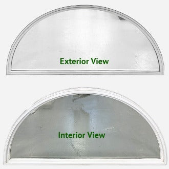 Segmental Curved Window 62" Wide x 28 1/4" Tall.