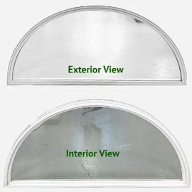Segmental Curved Window 62" Wide x 28 1/4" Tall.