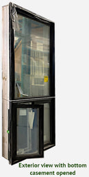 Custom Designed Casement Window 40 1/2" Wide x 112" Tall-Black.-2