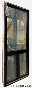 Custom Designed Casement Window 40 1/2" Wide x 112" Tall-Black.