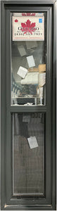 SINGLE HUNG WINDOW 17 ¼" WIDE X 70 ½" TALL-IRON ORE EXTERIOR.