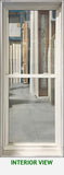 Single Hung Window 29 1/4 x 72 Black Exterior No Screen.