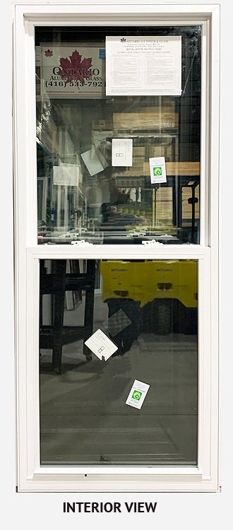 SINGLE HUNG WINDOW 29 ½" WIDE X 75" TALL-IRON ORE EXTERIOR.