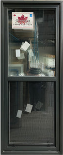 SINGLE HUNG WINDOW 29 ½" WIDE X 75" TALL-IRON ORE EXTERIOR.-1