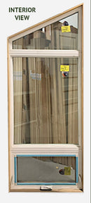 Trapezoid Shaped Window with Awning 33 3/4" Wide  x 90 ½" Tall.-2