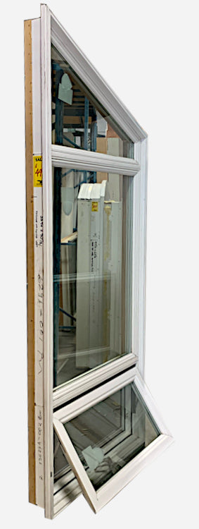 Trapezoid Shaped Window with Awning 33 3/4" Wide  x 90 ½" Tall.