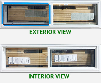 Side Sliding Window 56" Wide x 16" Tall.