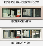 Side Sliding Window 55 1/8" x 17 1/2" Sandlewood Exterior.