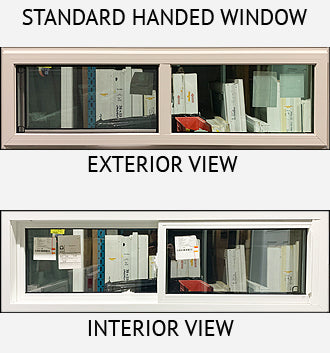 Side Sliding Window 55 1/8" x 17 1/2" Sandlewood Exterior.