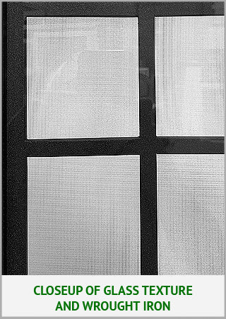 Wrought Iron Glass Entry Door 34 x 80 Right Hinge-Retractable Screen