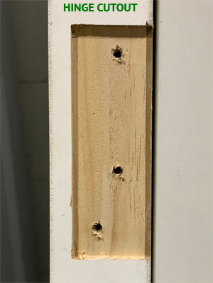 SHAKER DOOR 1-PANEL DESIGN, 30 x 90 MACHINED FOR HINGES